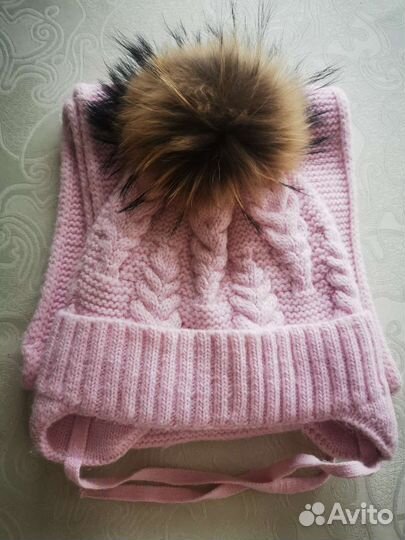 Комплект шапка, шарф