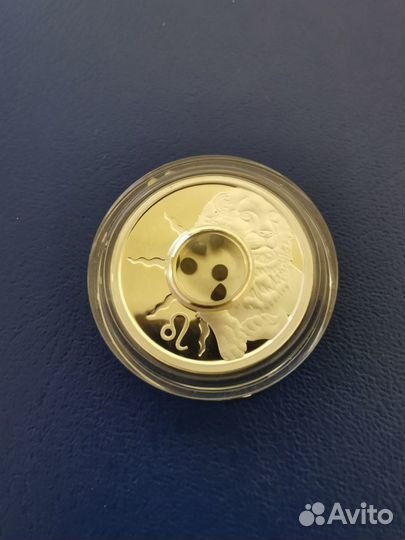 Монета 1 доллар Островов Кука Лев 2003 серебро