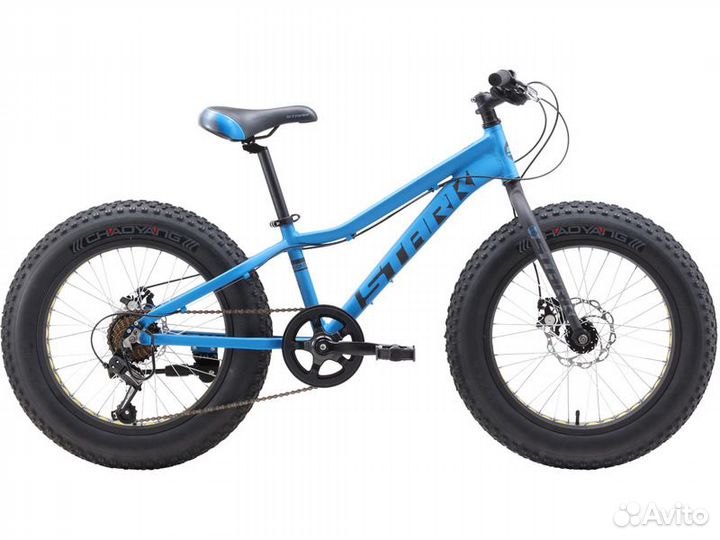 Велосипед Stark'22 Rocket Fat 20.1 D голубой/белый