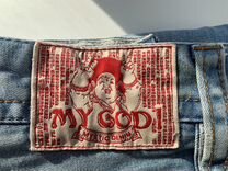 MY GOD Mystic Denim Italy Y2K джинсы Хип-Хип