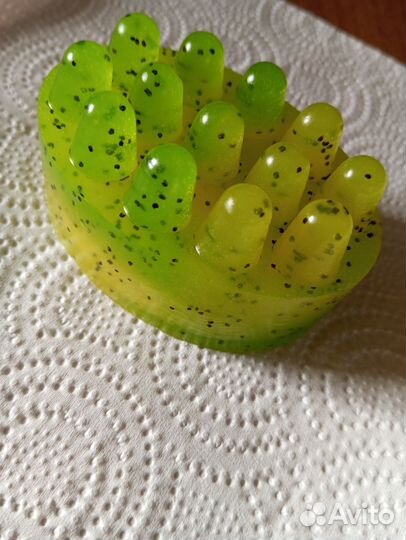 Массажное мыло - скраб с люфой ручной работы