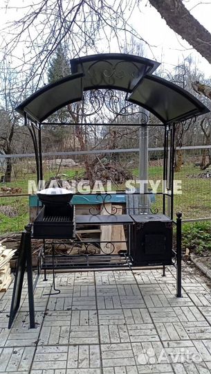Мангал с крышей