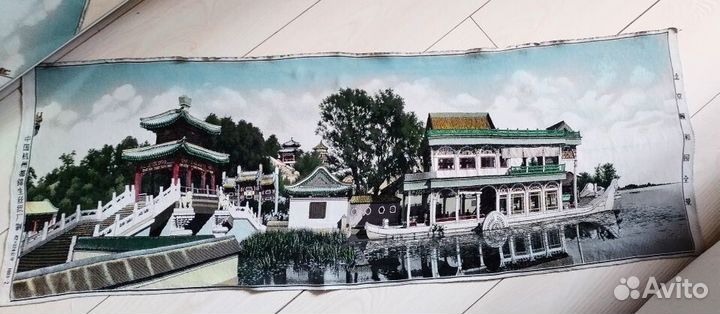 Панно гобелен Китай 50-х годов, гобелен под рамк