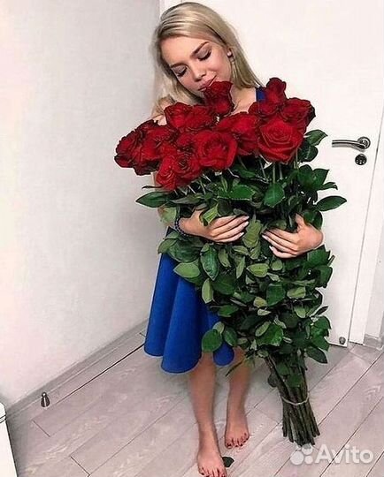 Высокие розы Доставка цветов