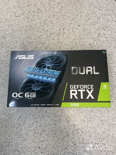 Видеокарта Asus RTX2060 dual OC
