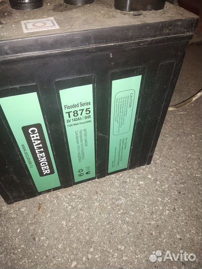 Тяговый аккумулятор Challenger Т-875 140а 8v