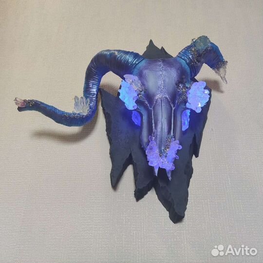 Ночник, настенный светильник череп барана