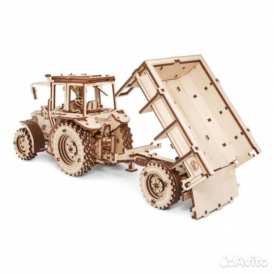 Сборная деревянная модель «Прицеп к трактор Белару