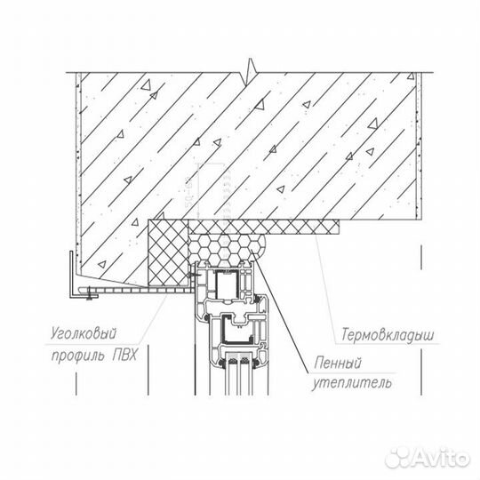 2750x90x25x6мм. 90 Уголок пвх