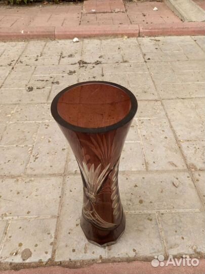 Ваза марганцевые стекло винтаж СССР