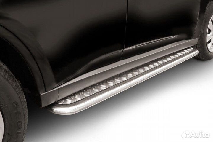 Защита порогов Mitsubishi outlander (2013)