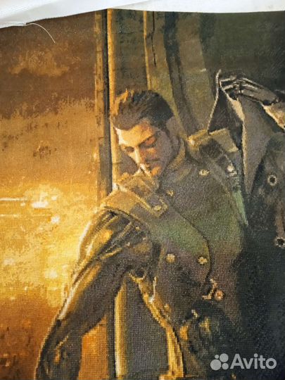 Картина вышитая крестом по мотивам Deus ex