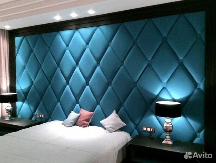 Мягкие стеновые панели для кровати