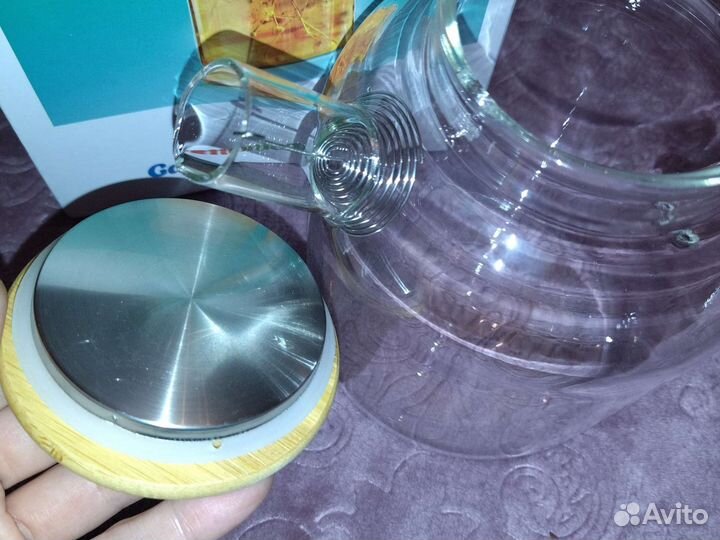 Термостойкий заварочный чайник новый