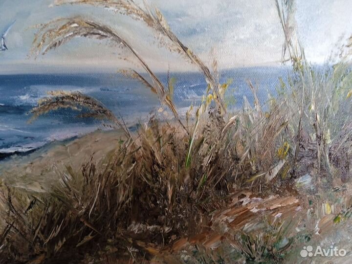 Картина маслом море берег