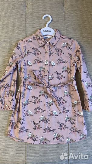 Платье-рубашка на девочку, 110 р