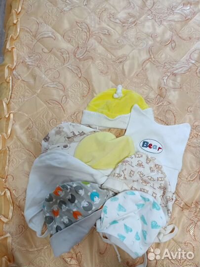 Шапочки для новорожденных