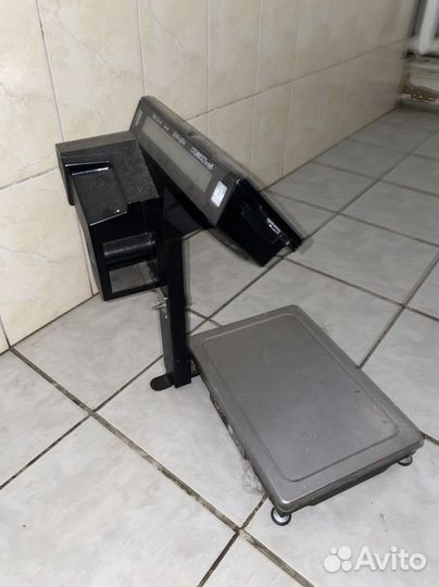 Весы торговые с печатью