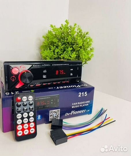 Автомагнитола Pioneer DV-215 Bluetooth, USB, AUX