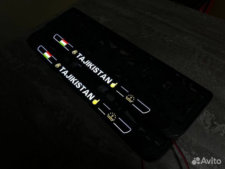 Рамка номерного знака led подсветка