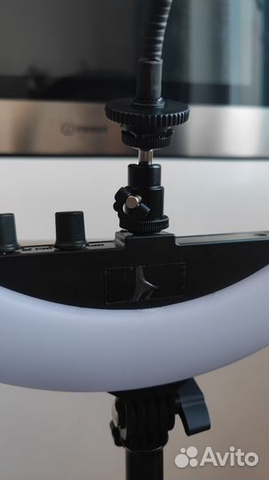 Кольцевая светодиодная лампа со штативом 36 см