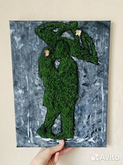 Панно из стабилизированных растений