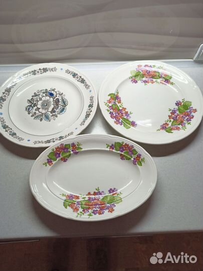 Блюдо большое СССР зик