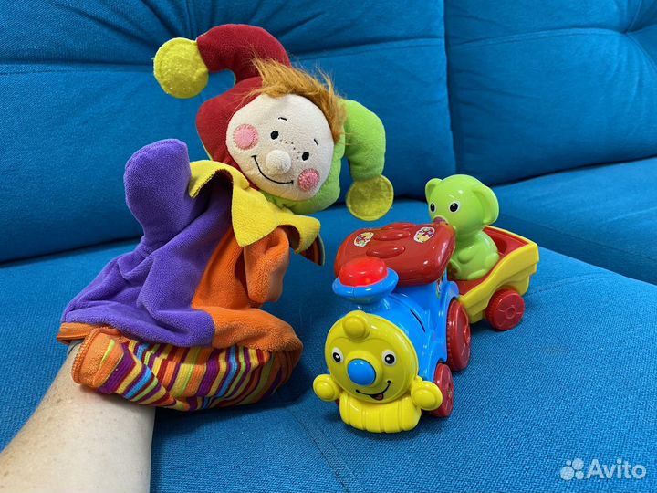 Паравозик поющий + клоун на руку