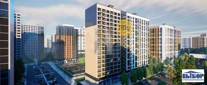 Квартира-студия, 30,2 м², 17/21 эт.