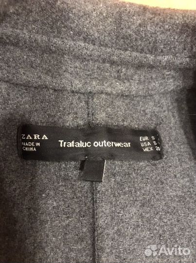 Пальто Zara шерстяное