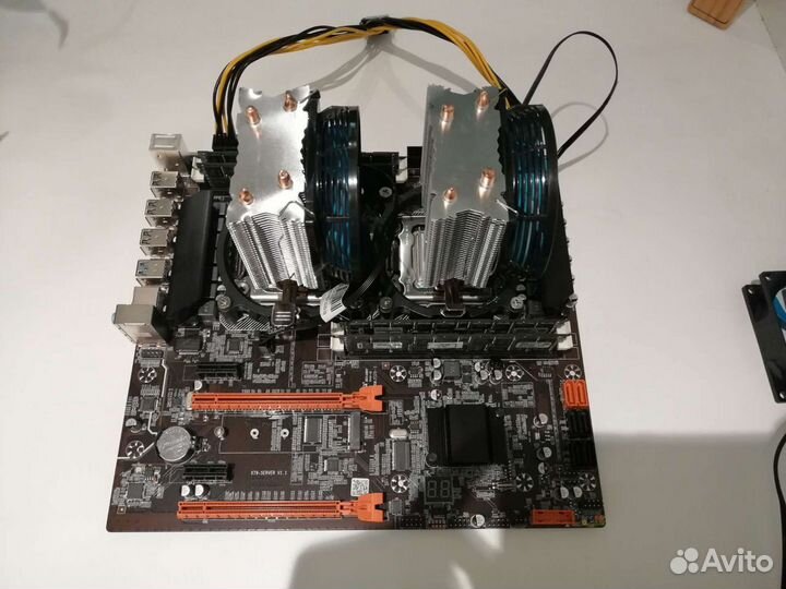 X79 dual e5 2640v2 x2 16 ядер 32 потока TB:2.5ghz