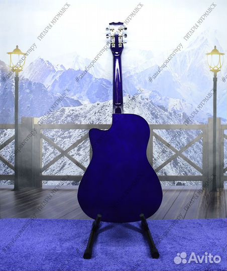 Акустическая гитара (новая), полный комплект