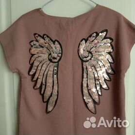Женская футболка девушка с крыльями Art