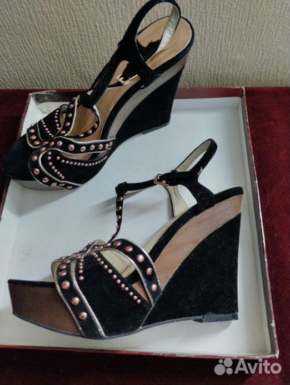 Винтаж.Ботильоны натуральная кожа 37