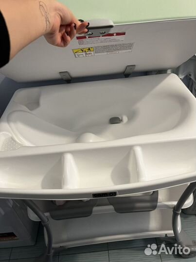 Детская ванночка с пеленальным столиком