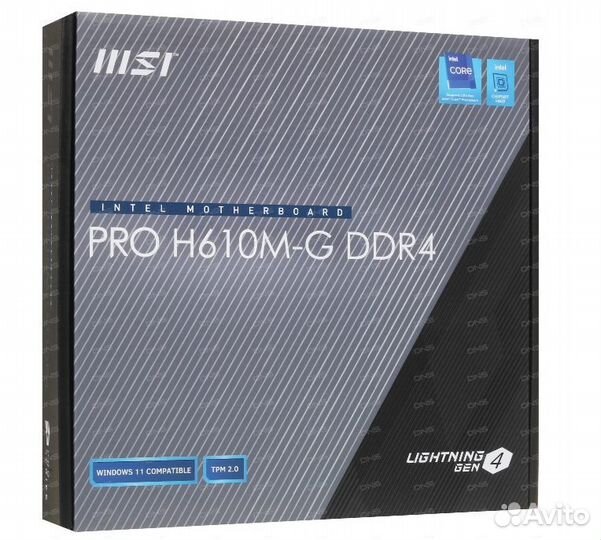 Комплект Intel core i5 12400f+MSI PRO H610M-G DDR4