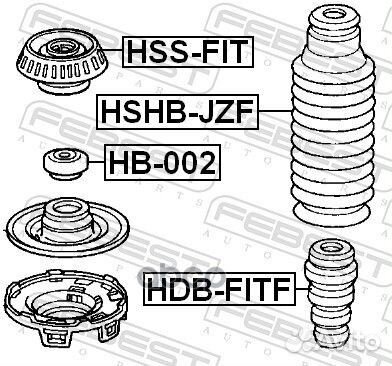 Пыльник переднего амортизатора hshbjzf Febest