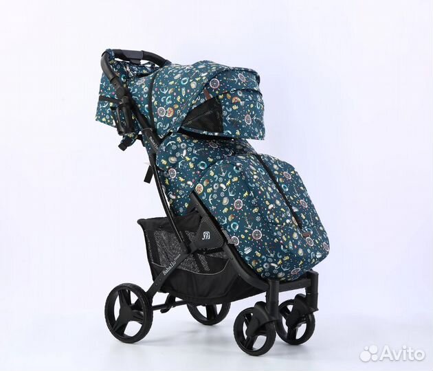 Прогулочная коляска Babalo 2023 Океан Черная рама