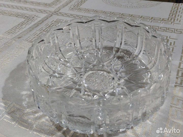 Ваза для фруктов СССР хрусталь