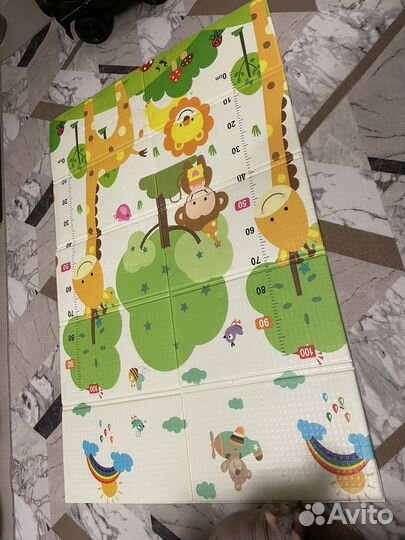 Складной детский коврик для ползания