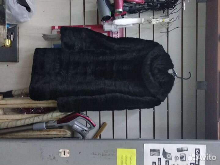 Шуба норковая новая Кусковая с капюшоном