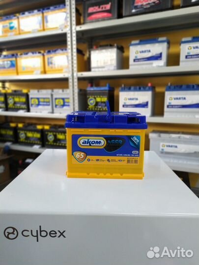 Аккумулятор 65Ah Akom + EFB 670A обратной полярнос
