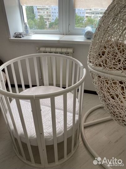 Детская кроватка круглая