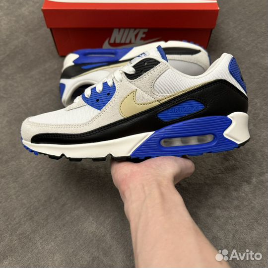 Nike Air Max 90 Khaki Racer Blue Оригинал