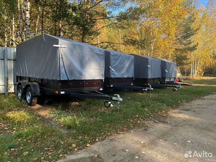 Прицеп двухосный 2.5х1.5 бортовой усиленный