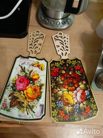 Доска кухонная декоративная деревянная