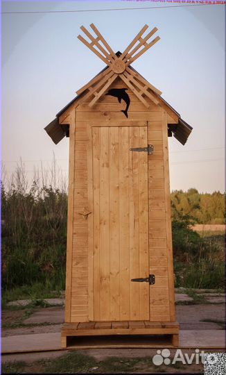 Уличный туалет с установкой