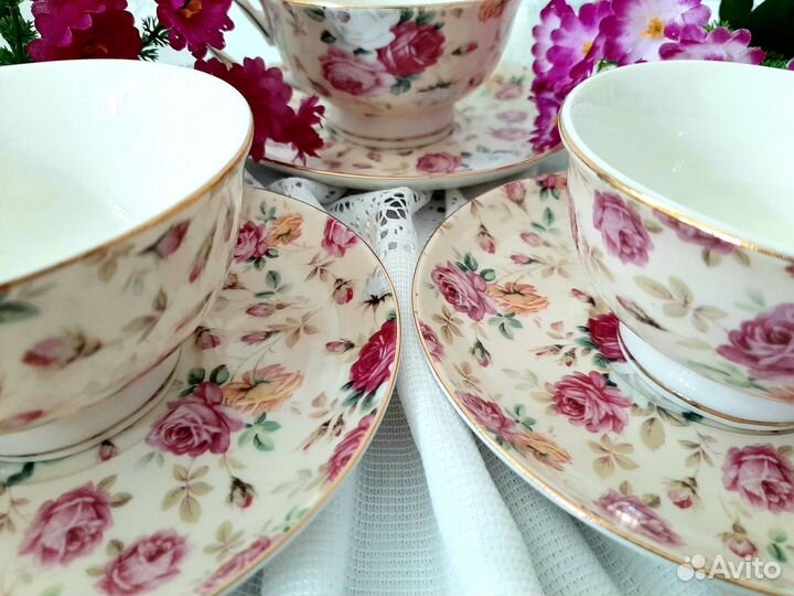 Чайный сервиз фарфор 6 персон Lefard