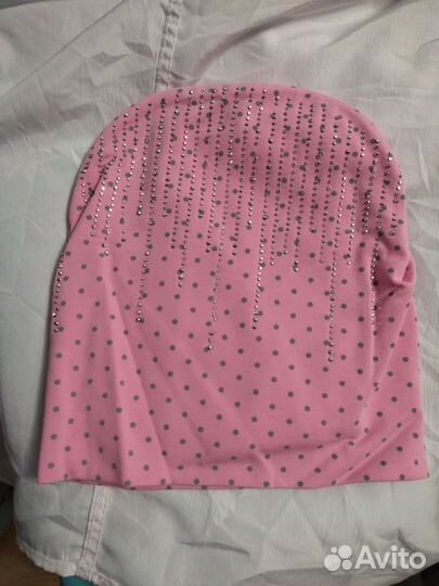 Шапка со снудом новая, двойной трикотаж. Р-р 50-54