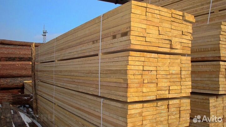 Доска обрезная, брус 100х100х6000